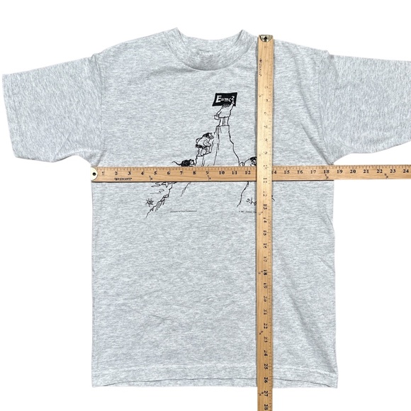 Vintage 90s Einstein E MC 2 Funny Evolution Single Stitch T Shirt Mens Medium - Picture 9 of 9